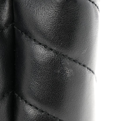 Saint Laurent Calfskin Y Quilted Monogram Toy Loulou Crossbody Bag Black 14 of 15