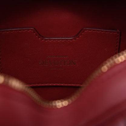 Dolce & Gabbana Calfskin Devotion Heart Zip Crossbody Bag Red 8 of 12