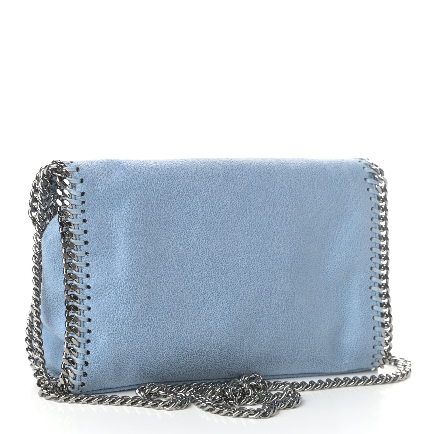 Shaggy Deer Mini Falabella Shoulder Bag Light Blue