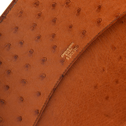 Hermes Ostrich Notebook Cover Cognac 6 of 9