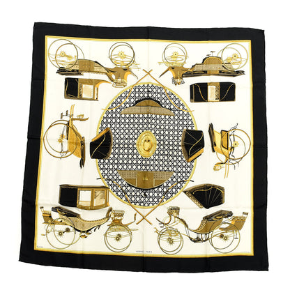 Hermes Silk Les Voitures A Transformation Scarf 90 1 of 6