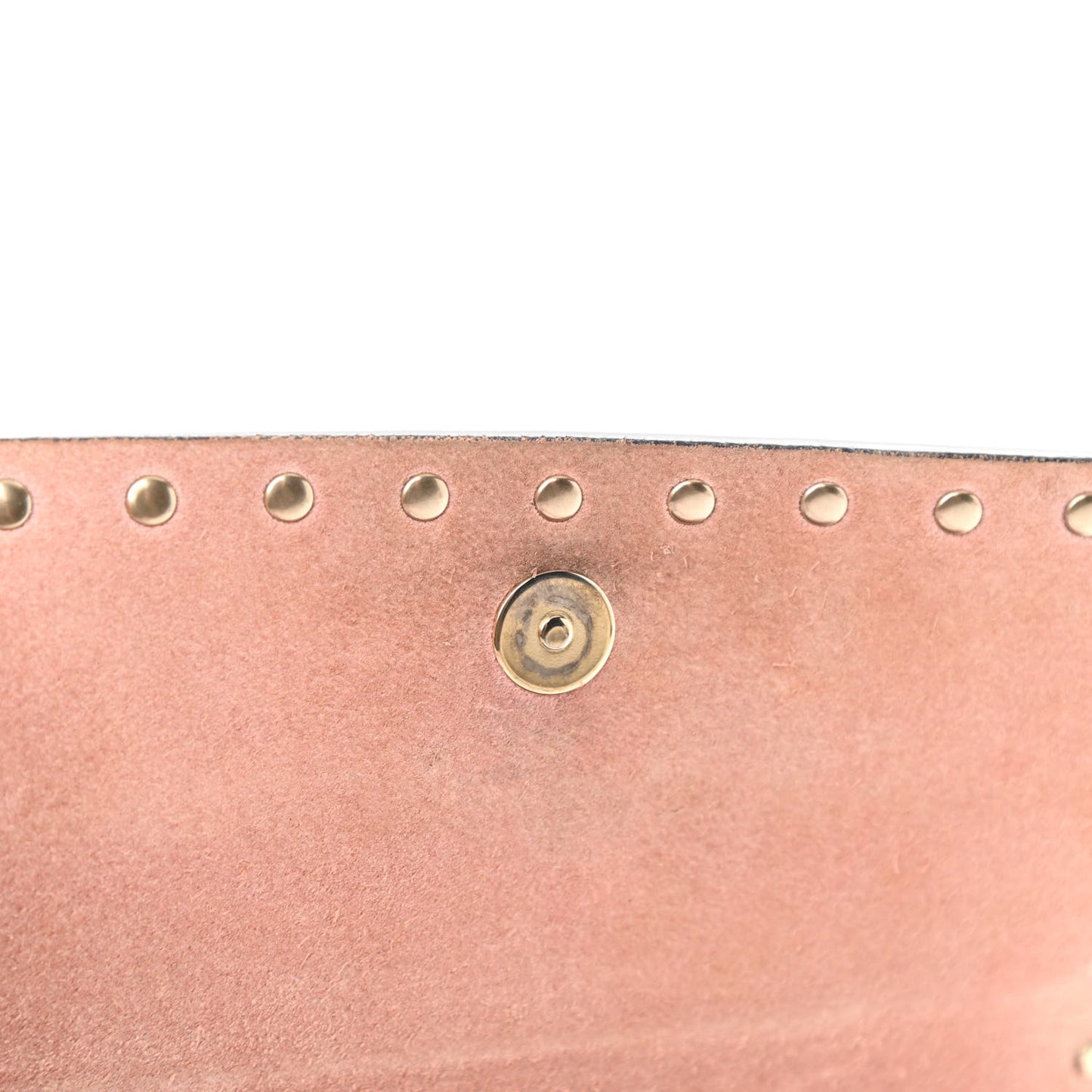 Pebbled Calfskin Rockstud Flap Crossbody Bag Paradise Rose