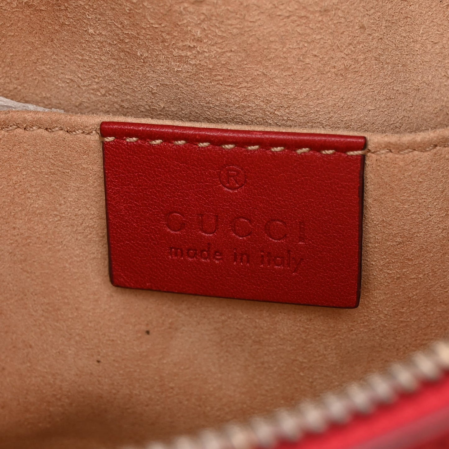 Calfskin Matelasse GG Marmont Belt Bag 85 34 Hibiscus Red