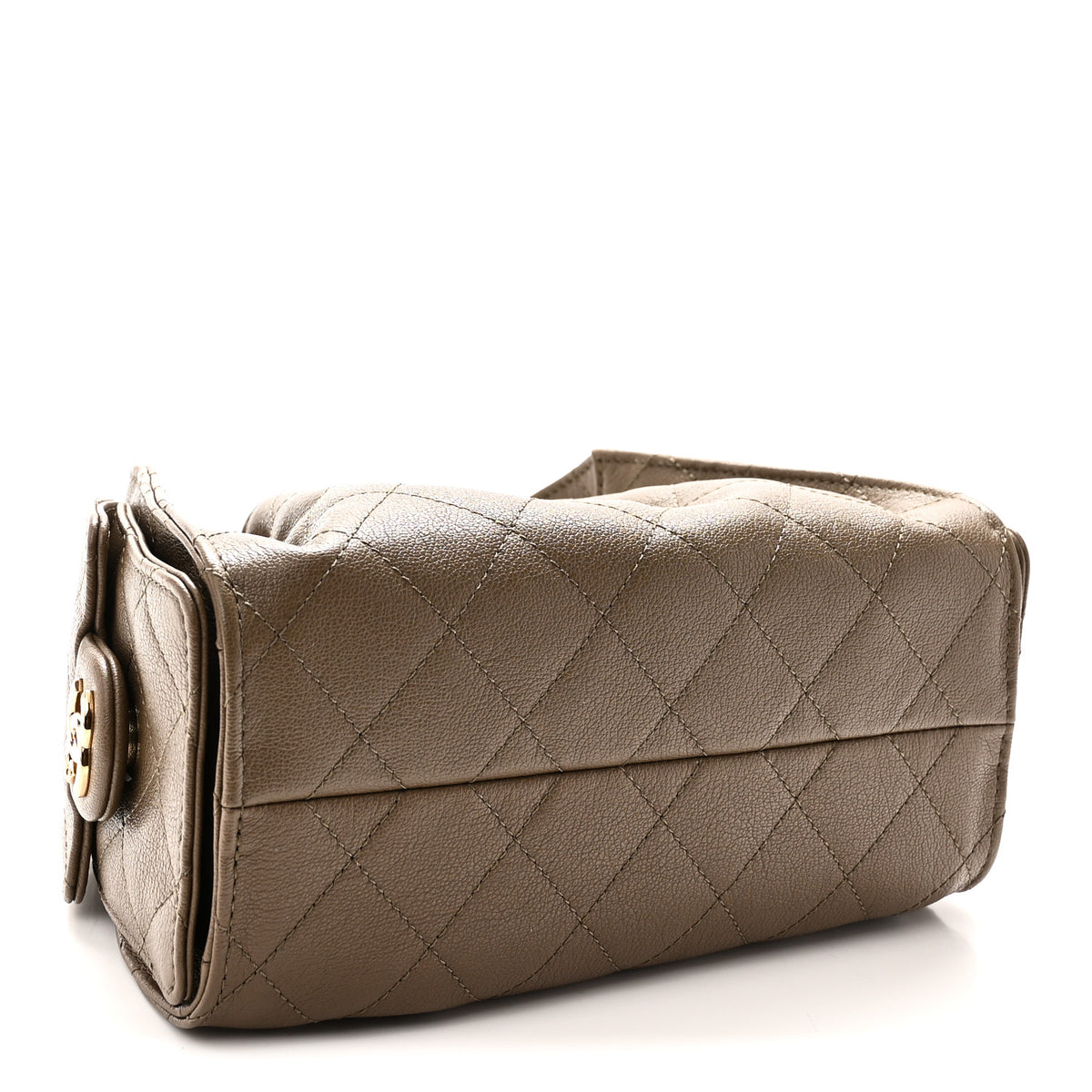 Caviar Quilted Mini Chanel 25 Handbag Dark Khaki