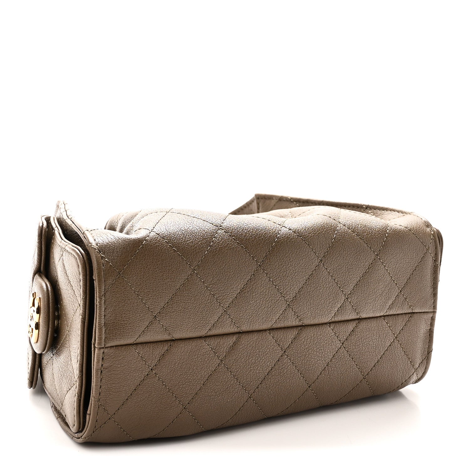 Chanel Caviar Quilted Mini Chanel 25 Handbag Dark Khaki 4 of 10