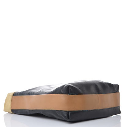 Celine Lambskin Calfskin Band Twisted Cabas Black 4 of 19