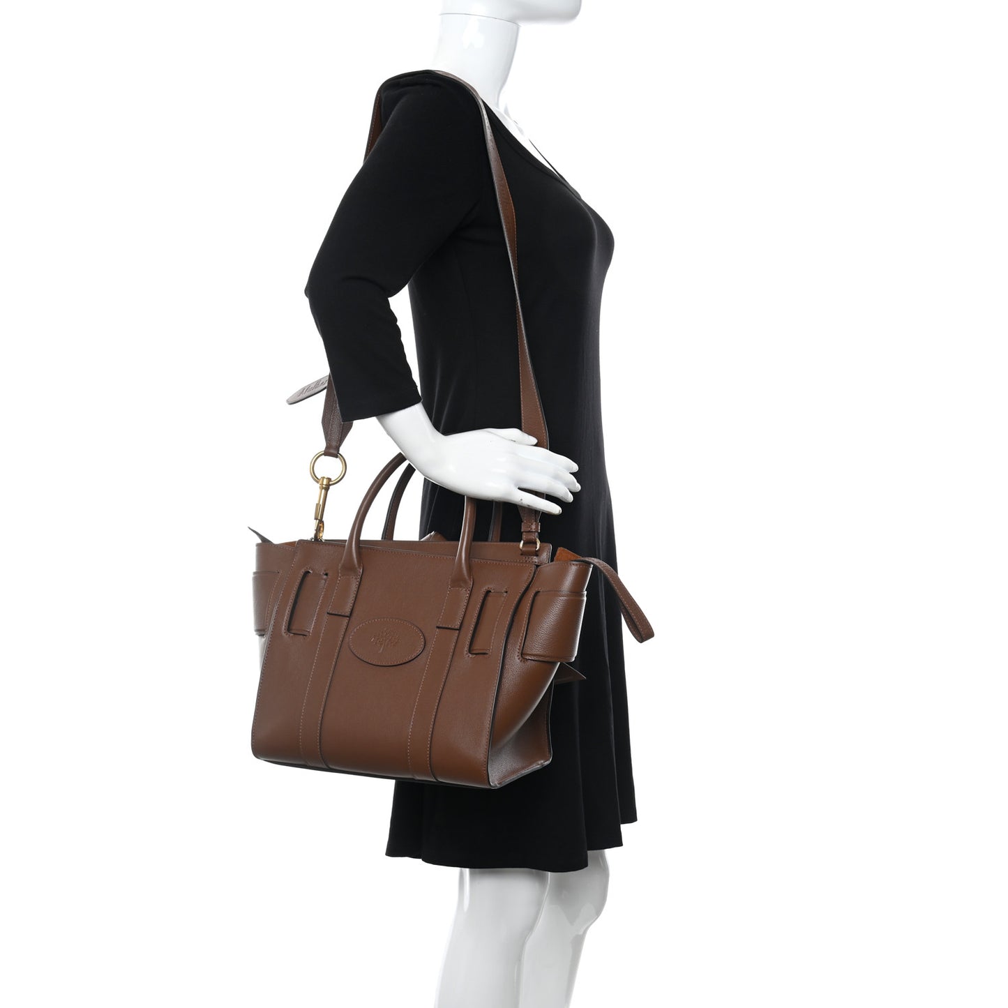 x ACNE STUDIOS Grained Calfskin Musubi Bayswater Satchel Brown