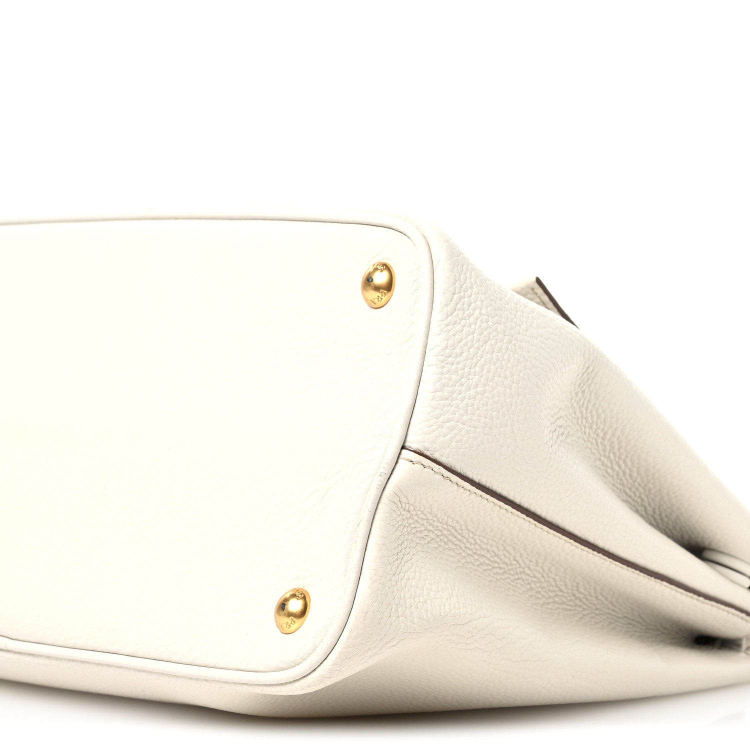 Prada Vitello Daino Flap Shoulder Bag Talco 9 of 11