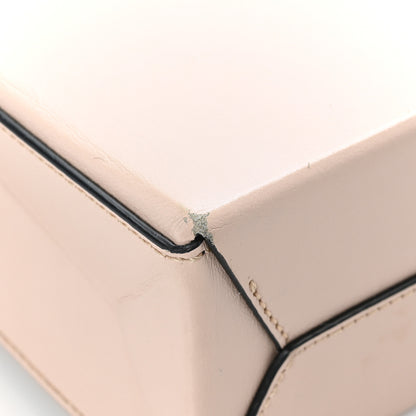 Fendi Vitello Fluffy Logo Small Shopping Bag Rosa Quarzo Black 11 of 12