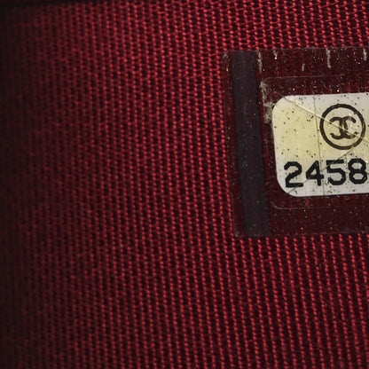 Chanel Caviar Quilted Compact Flap Wallet Dark Red 9 of 11