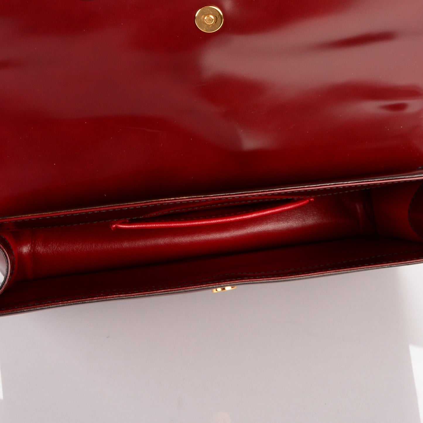 Spazzolato Flap Clutch Porpora Cord