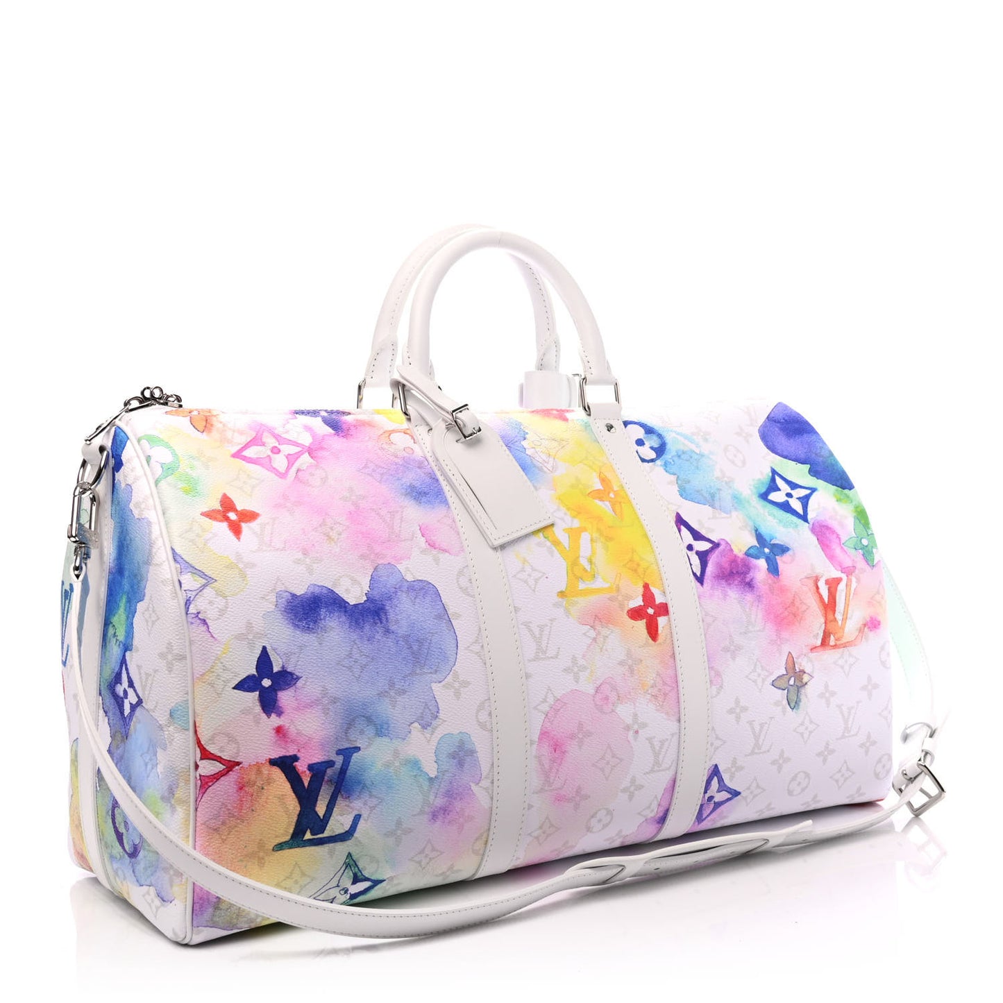 Monogram Watercolor Keepall Bandouliere 50 Multicolor