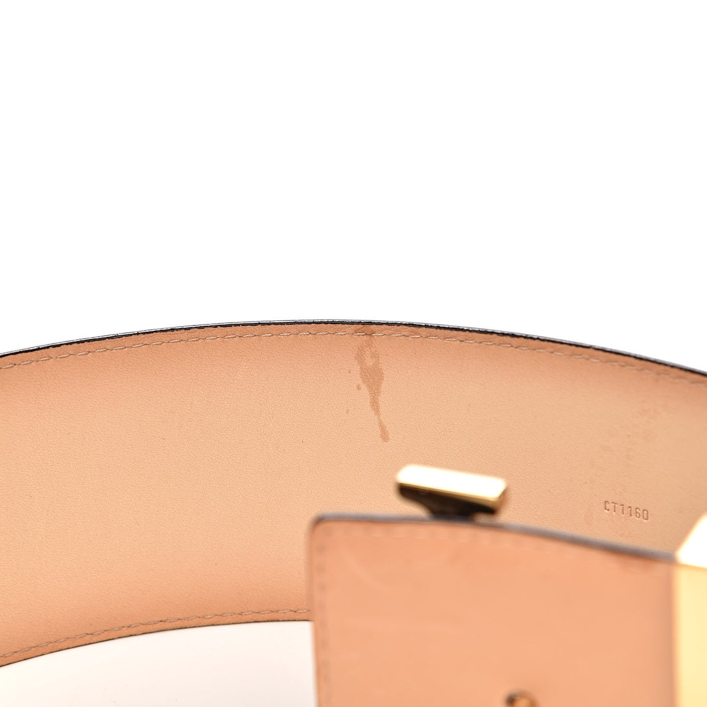Patent LV Initiales Belt 75 30 Amarante