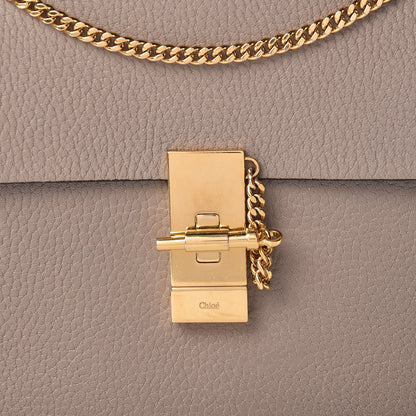 Chloe Grained Lambskin Drew Shoulder Bag Motty Grey 8 of 14