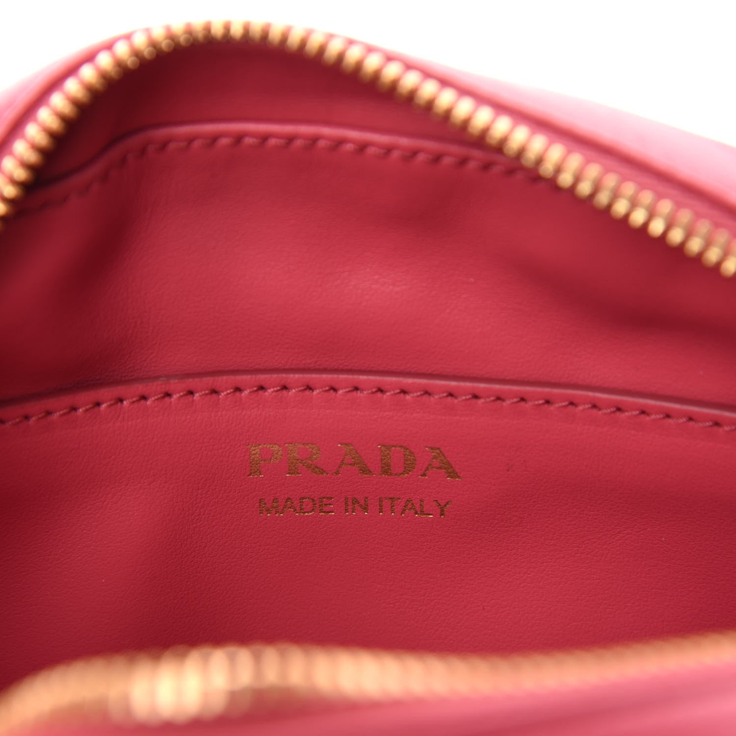 Prada Soft Calfskin Impunture Diagramme Chain Crossbody Peonia 9 of 10