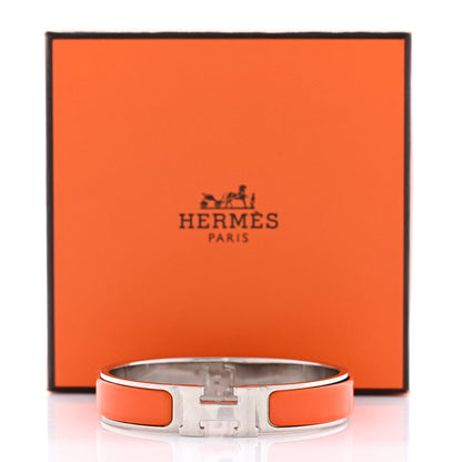 Hermes Enamel Narrow Clic Clac H Bracelet PM Orange 8 of 8