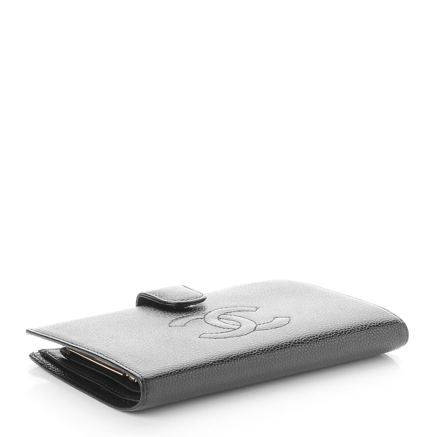 Caviar Timeless CC French Wallet Black