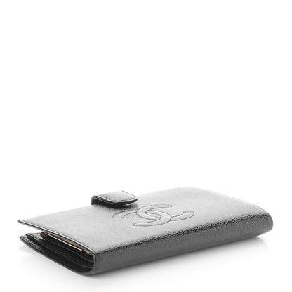 Chanel Caviar Timeless CC French Wallet Black 4 of 8