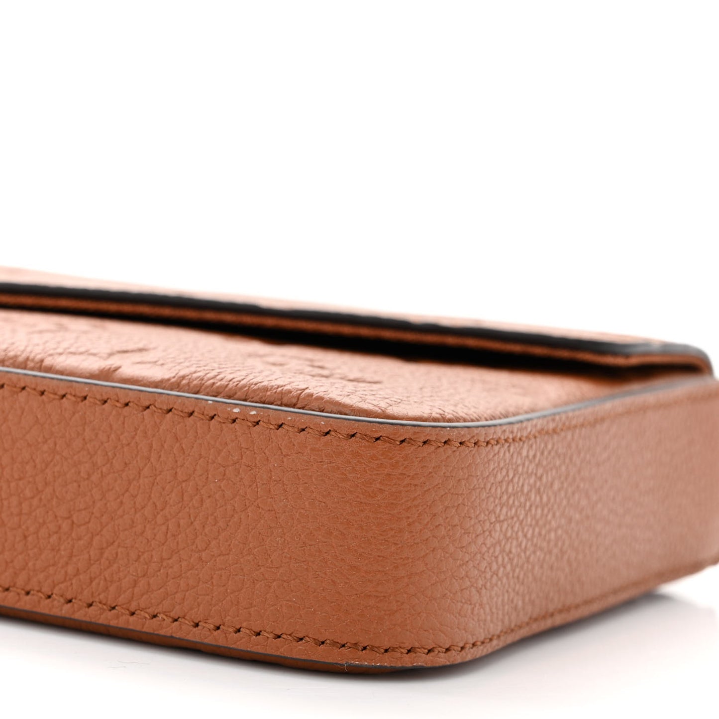 Empreinte Pochette Felicie Chain Wallet Cognac