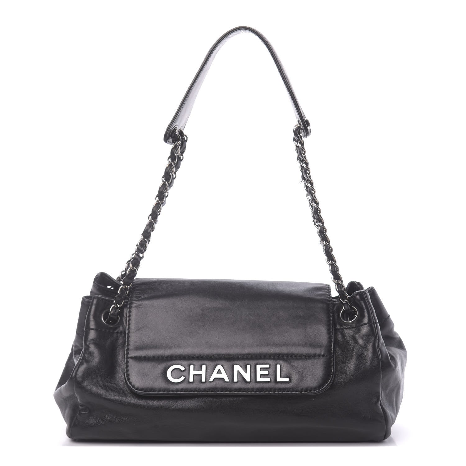 Chanel Lambskin Lax Accordion Flap Black 1 of 14