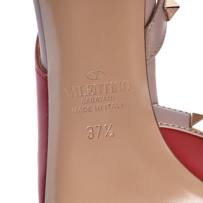 Valentino Garavani Nappa Rockstud Half D'Orsay Slingback 85mm Pumps 37.5 Rosso Valentino Poudre 8 of 10