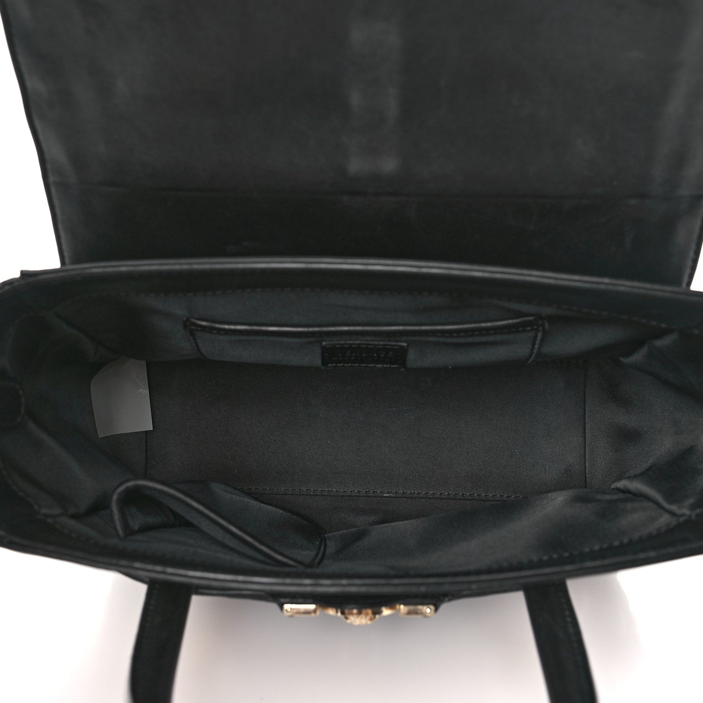 Vitello Calfskin Signature Tote Black White