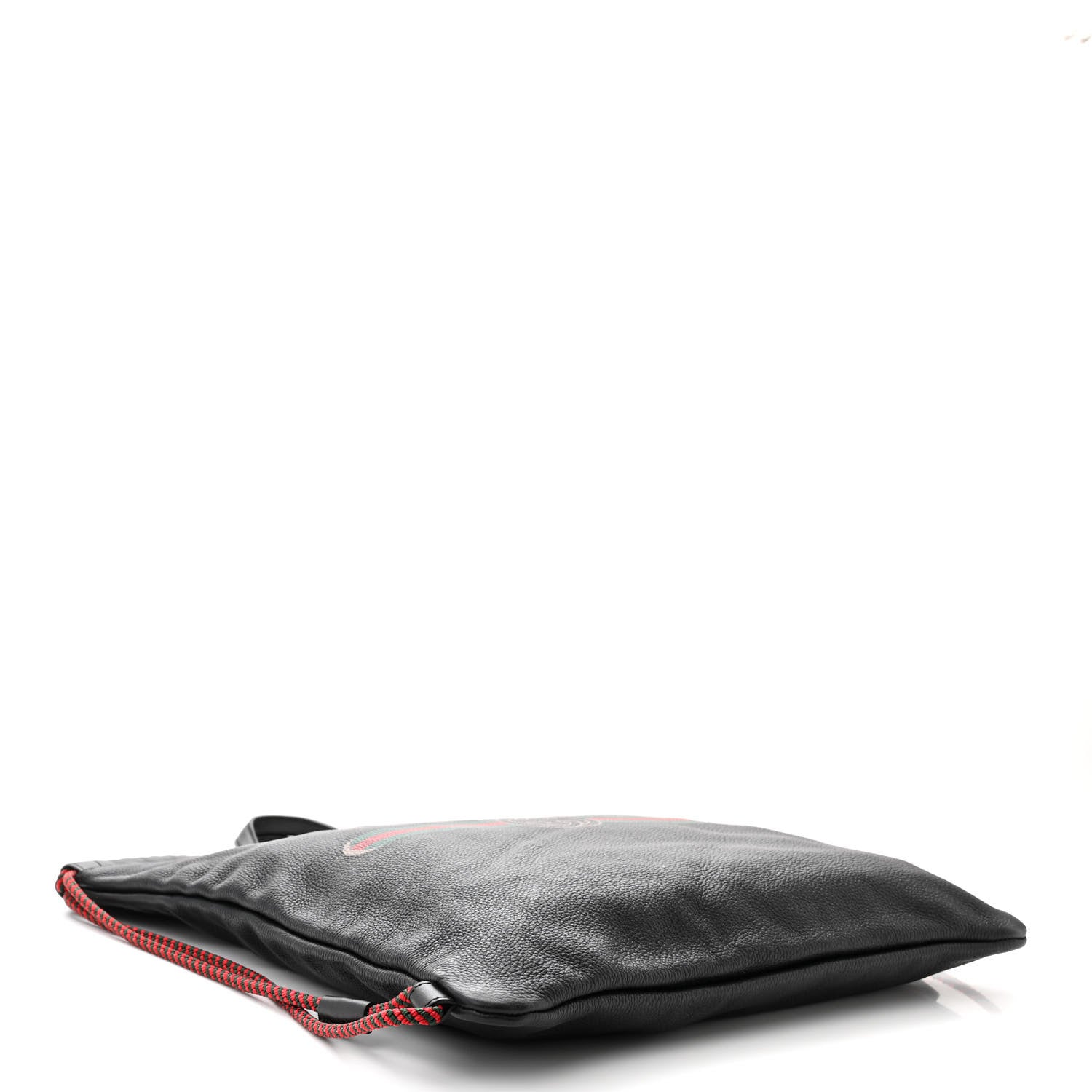 Gucci Calfskin Logo Drawstring Backpack Black 4 of 10