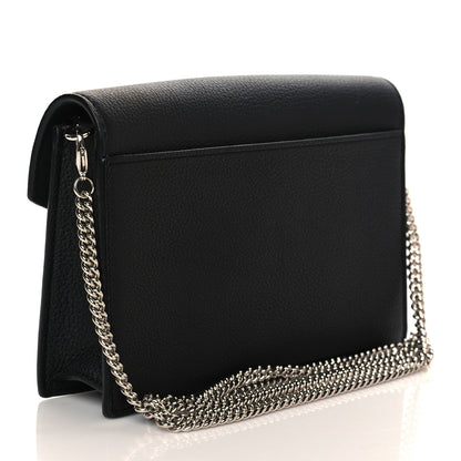 Louis Vuitton Soft Calfskin My Lockme Chain Pochette Black 3 of 10