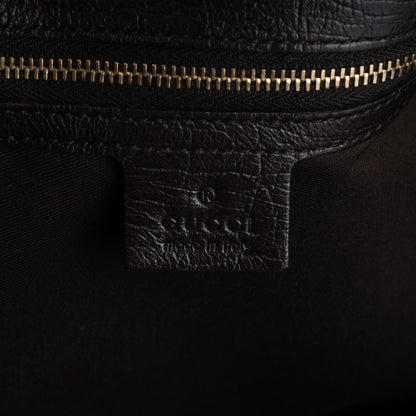 Gucci Monogram Large Horsebit Chain Hobo Dark Brown 6 of 8