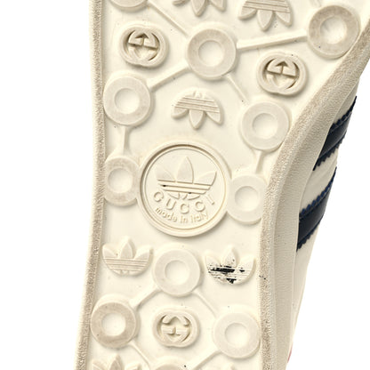 Gucci X ADIDAS Suede Madeira Demetra Mens Gazelle Sneakers 11.5 Mystic White Off White Blue Agata 7 of 10