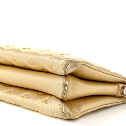 Louis Vuitton Lambskin Embossed Monogram Coussin PM Gold 10 of 10