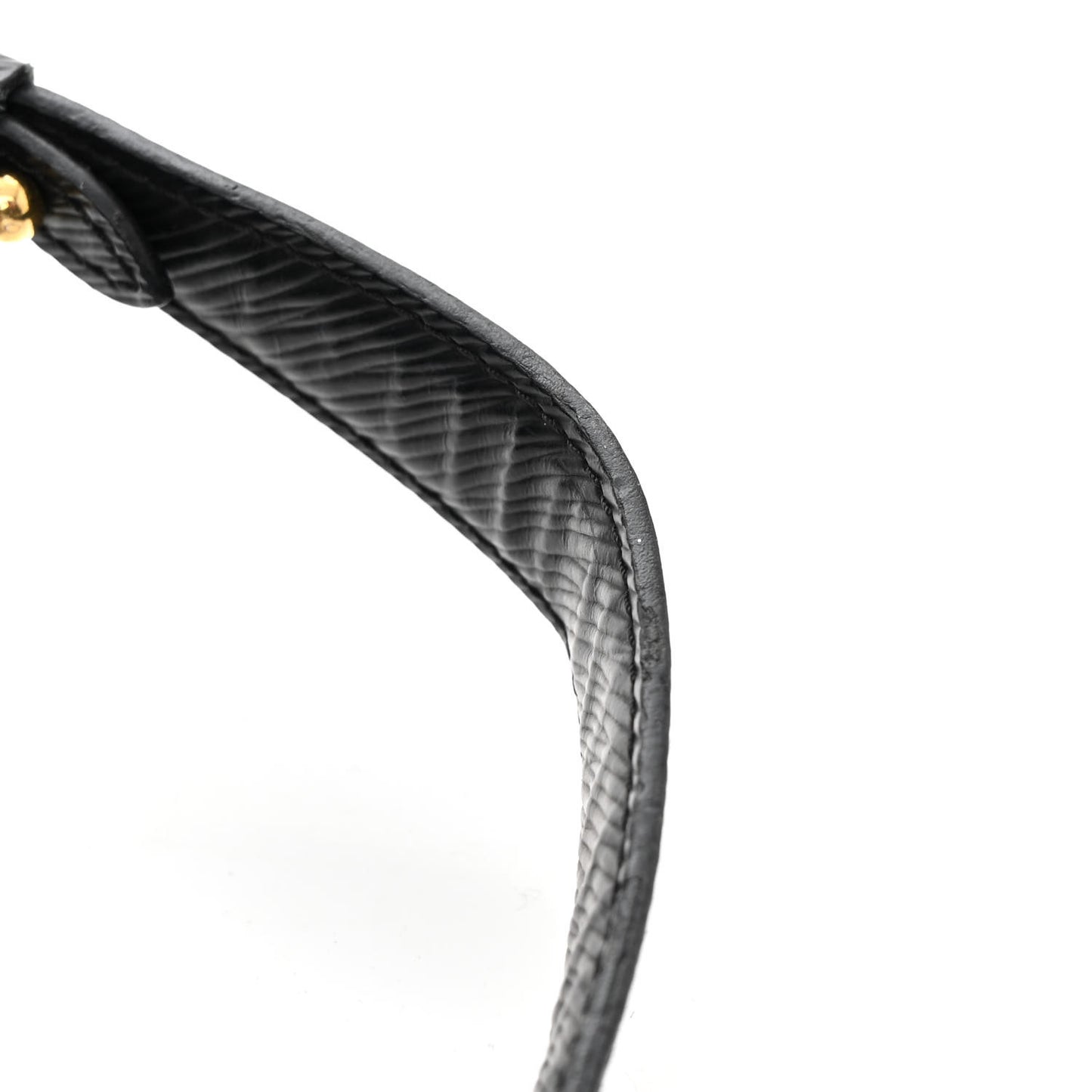 Epi Studded Sol Twist Shoulder Bag MM Black