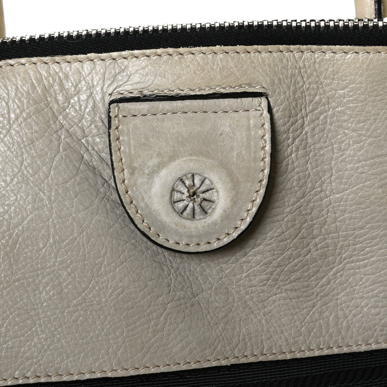 Prada Glace Calf Twin Pocket Tote Ghiaccio 13 of 17