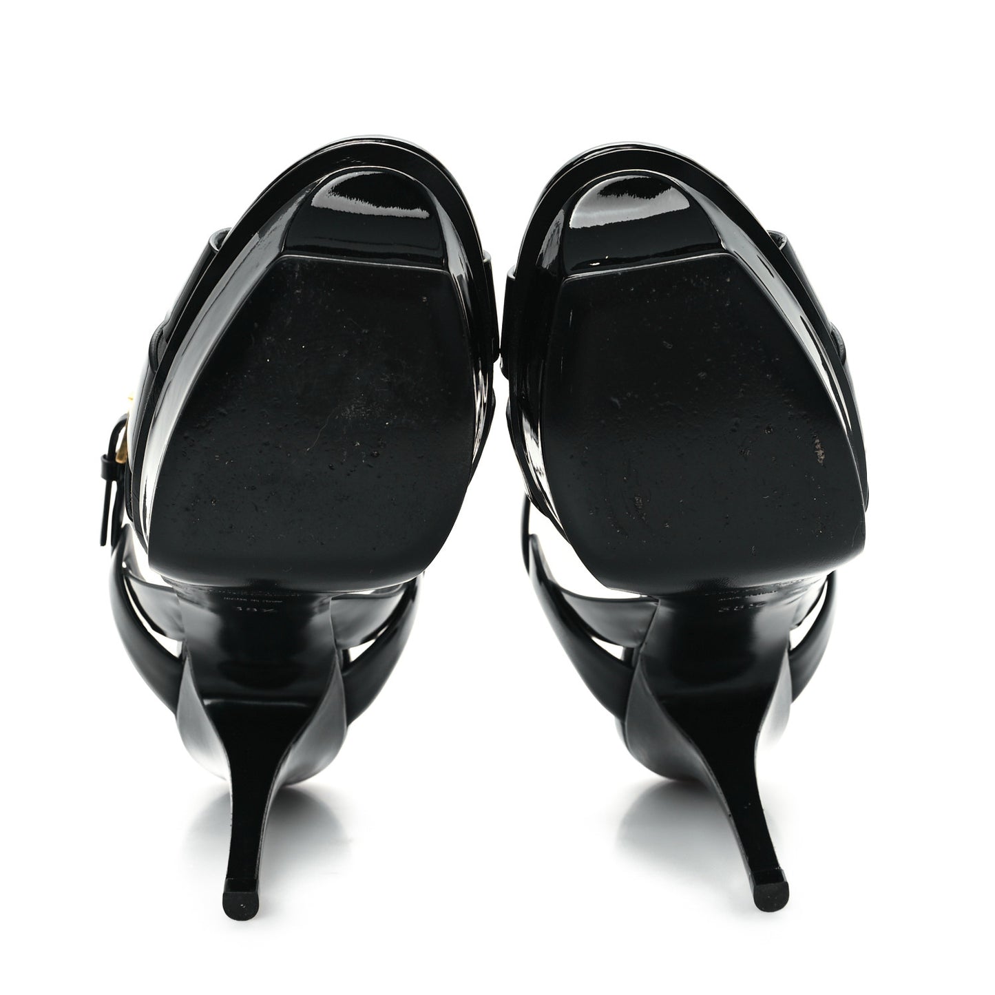 Patent Tribute 105 Platform Sandals 38.5 Black