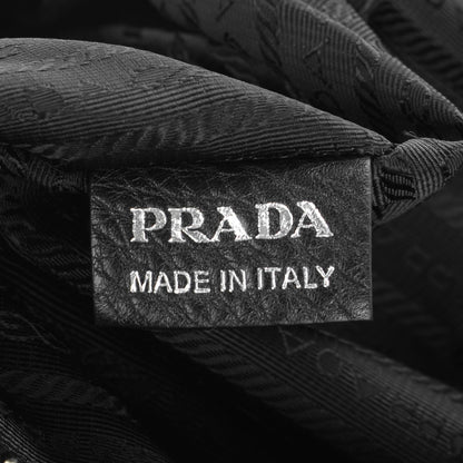 Prada Vitello Daino Satchel Nero Black 7 of 8
