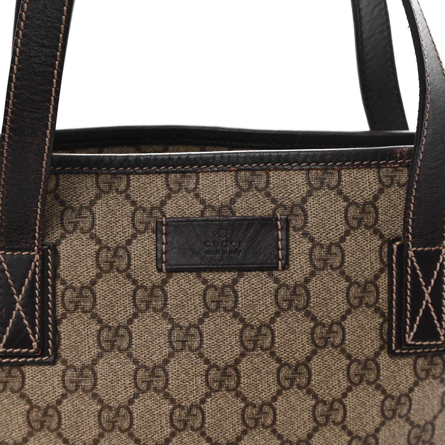 Gucci GG Supreme Monogram Small Joy Tote Dark Brown 8 of 12
