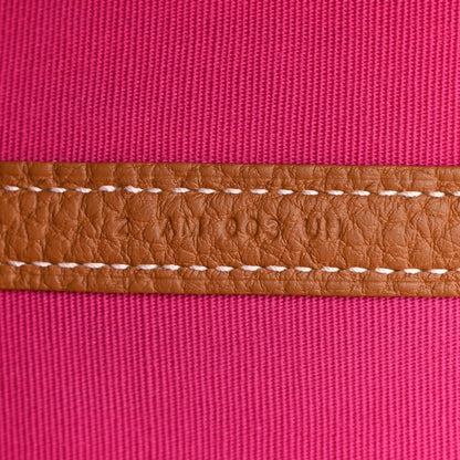Hermes Toile Militaire Vache Country Verso Garden Party 36 PM Gold Dune Magnolia 7 of 10