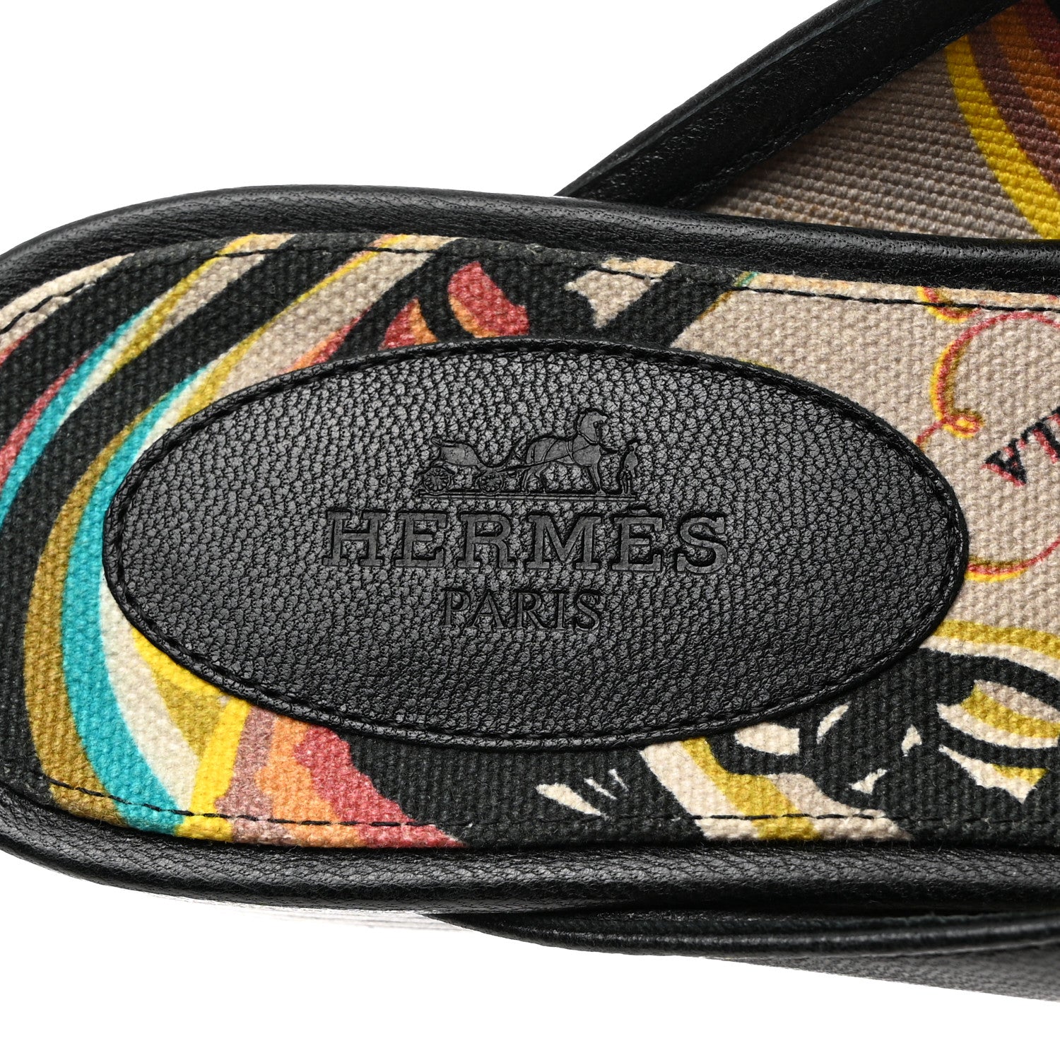 Hermes Goatskin Oz Mules 37 Black 7 of 8