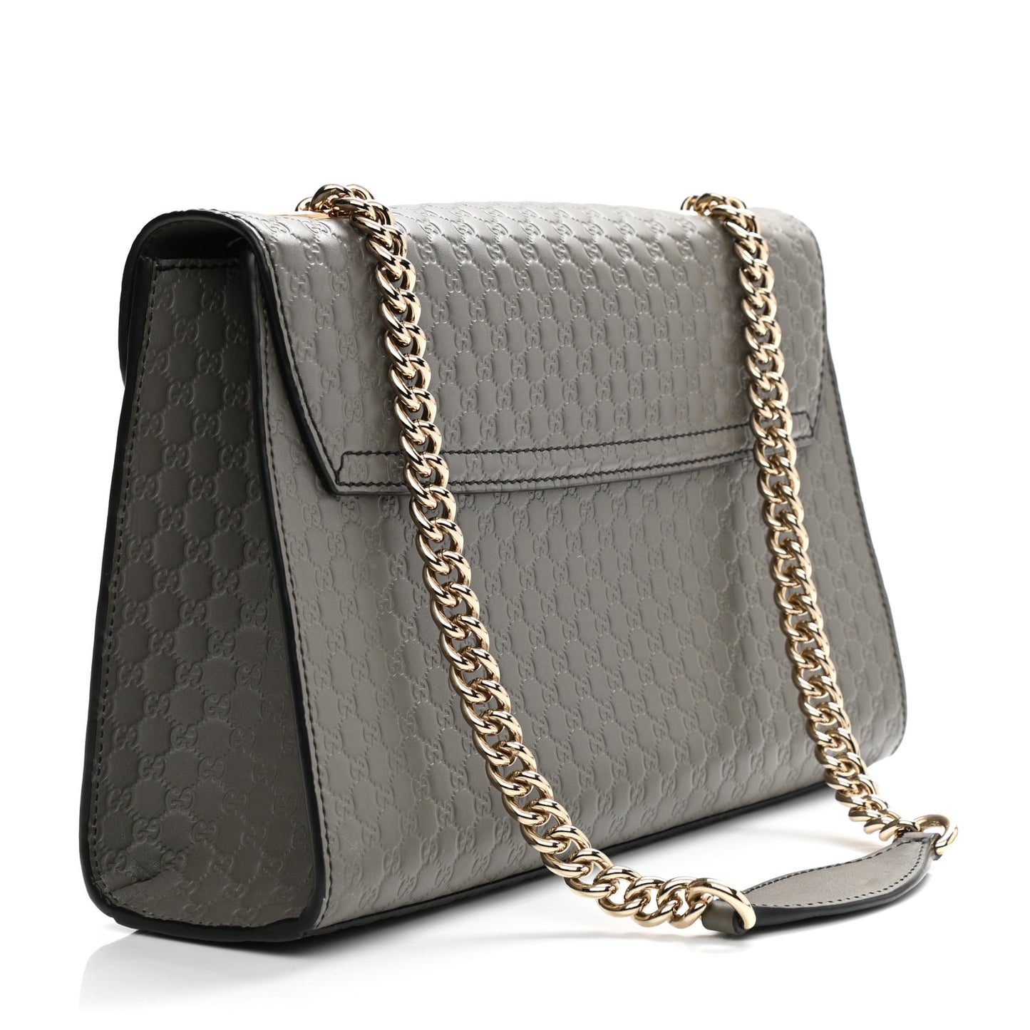 Soft Microguccissima Medium Emily Chain Shoulder Bag Loess
