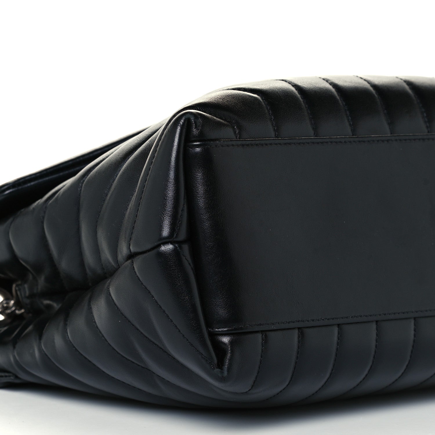 Saint Laurent Calfskin Y Quilted Monogram Medium Loulou Chain Satchel Black 9 of 10