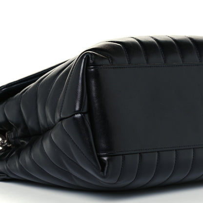 Saint Laurent Calfskin Y Quilted Monogram Medium Loulou Chain Satchel Black 9 of 10