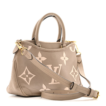 Louis Vuitton Empreinte Monogram Giant Trianon PM Tourterelle Creme 3 of 12