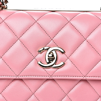 Chanel Lambskin Quilted Small Trendy CC Flap Dual Handle Bag Pink 7 of 11