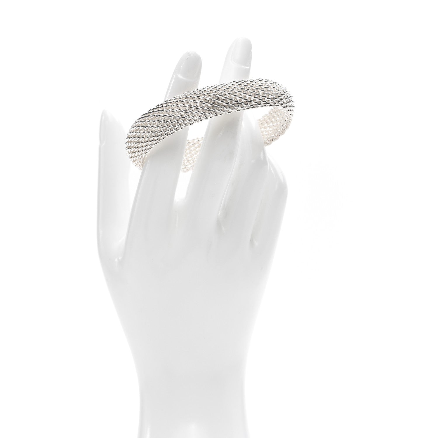 Tiffany Sterling Silver Somerset Mesh Bracelet 2 of 4