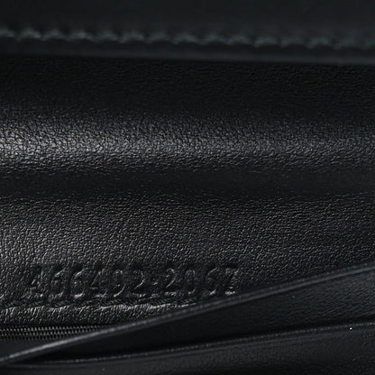 Gucci Calfskin Matelasse GG Marmont Card Case Wallet Black 7 of 9