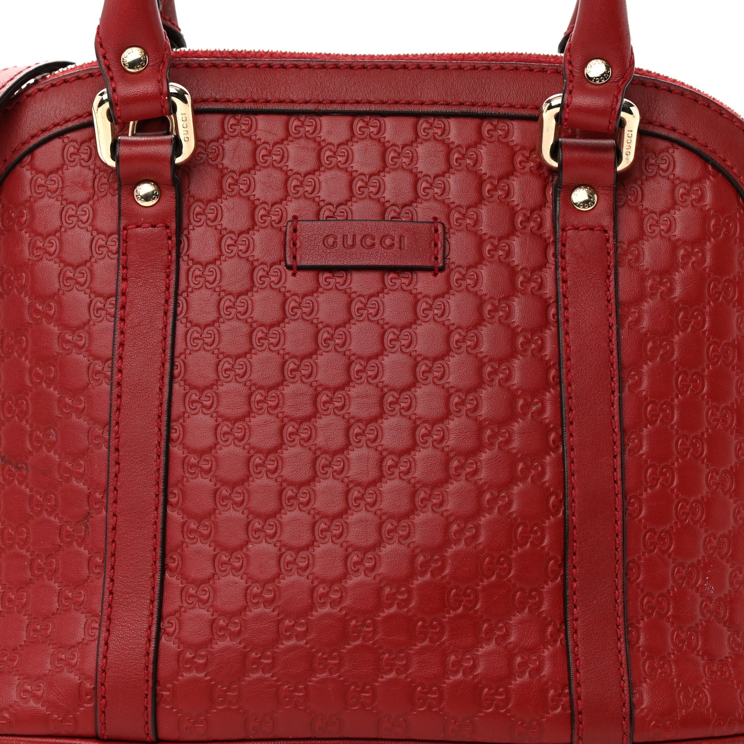 Soft Microguccissima Mini Dome Bag Rosso