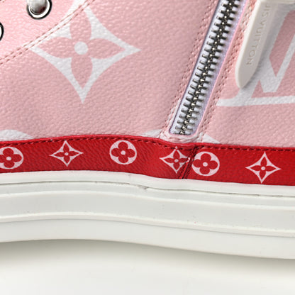 Louis Vuitton Monogram Giant Stellar Sneaker Boots 39 Rose Rouge 9 of 11