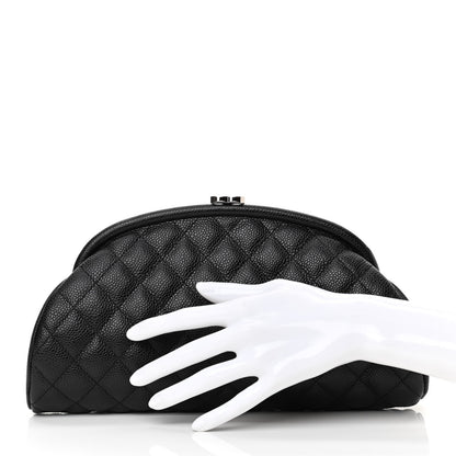 Chanel Caviar Quilted Timeless Clutch Black 3 of 16