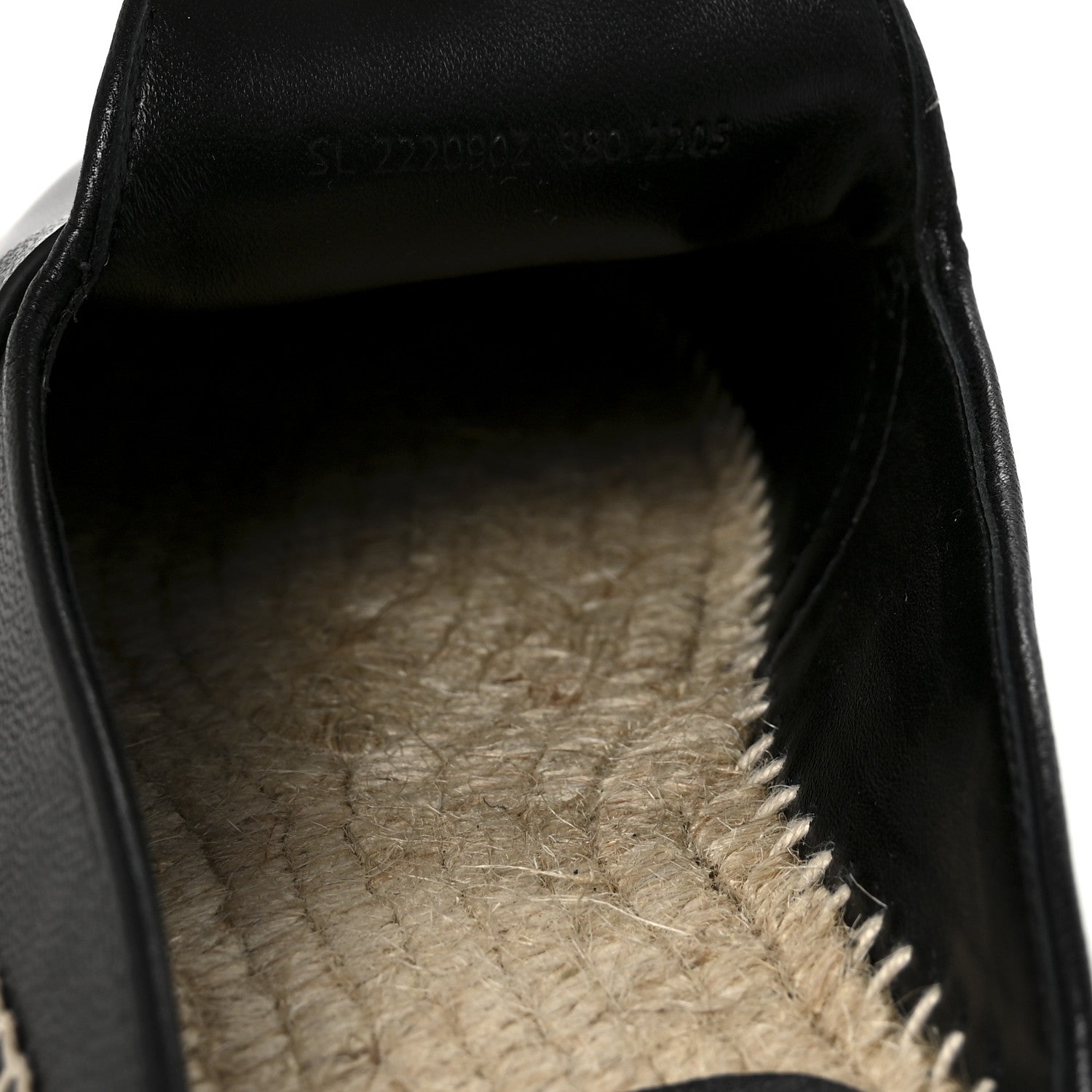 Hermes Goatskin Feria Espadrille 38 Black 9 of 9