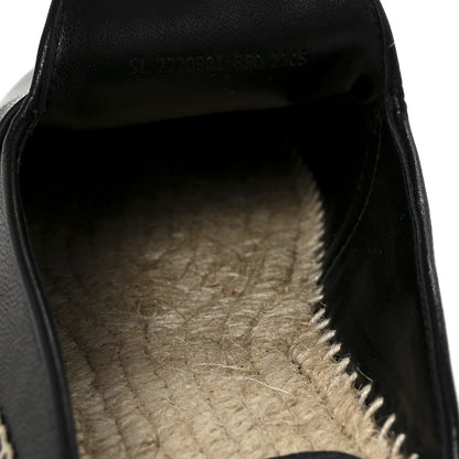 Hermes Goatskin Feria Espadrille 38 Black 9 of 9